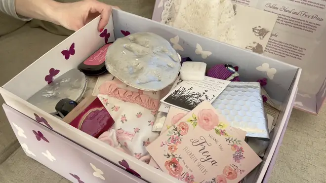 The Memory Box Kathleen Shields keeps for her daughter Freya