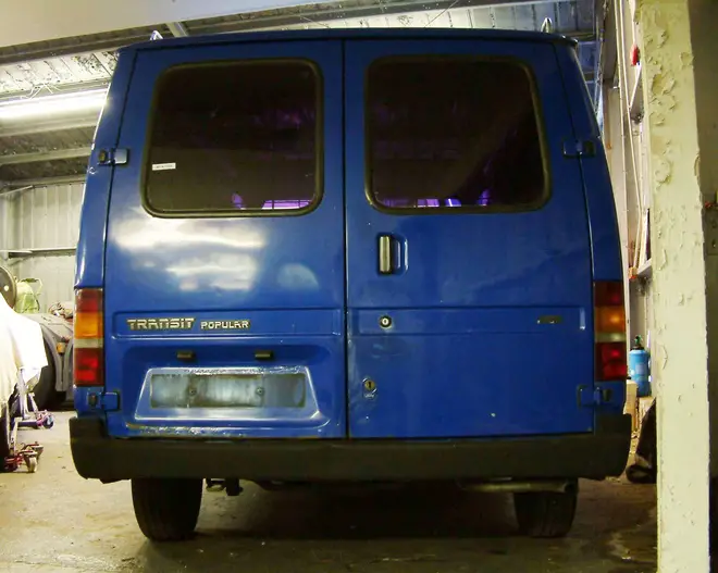 Campbell lured his niece into his blue transit van