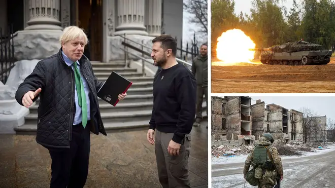 Boris Johnson says Ukraine needs to be given tanks to accelerate its "inevitable" victory