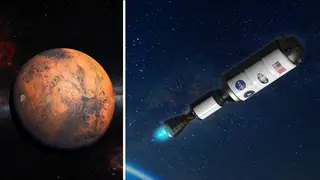 Man on Mars?: NASA's plans for rocket to get humans to the red planet in 45 days - cutting down a seven month trip
