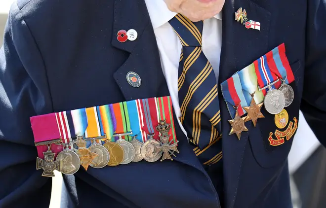 A D-Day veteran's medals