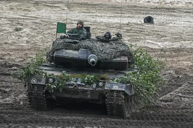 A Leopard tank