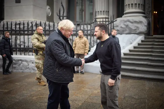 Boris Johnson meets Zelenskyy in Kyiv