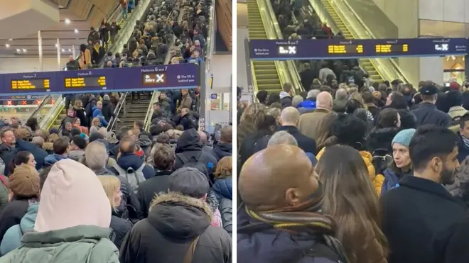 A safety review was being held today after huge overcrowding at London Bridge Station that commuters fearful of being crushed.