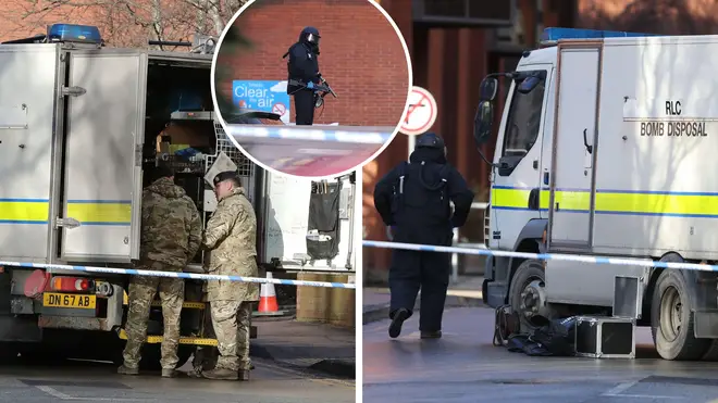 A man, 27, has been charged under the Terrorism Act following a bomb scare at a Leeds hospital.