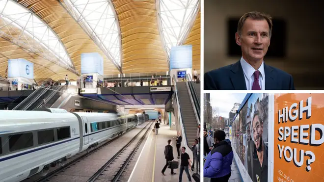 A budget of £55.7 billion for the whole of HS2 was set in 2015