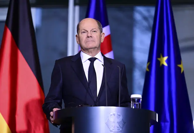 German Chancellor Scholz announced the move on Wednesday