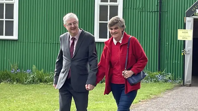 Mark and Clare are picturing voting in local elections last May