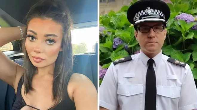 The officer was probed over her affair with a senior officer after suspected links to a jailed drugs kingpin emerged