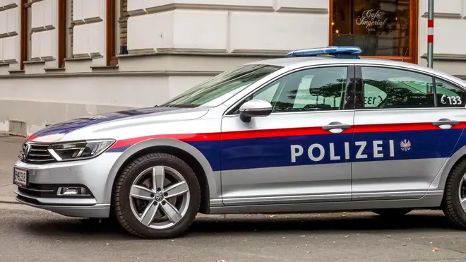 Austrian police car, Vienna, Austria Polizei