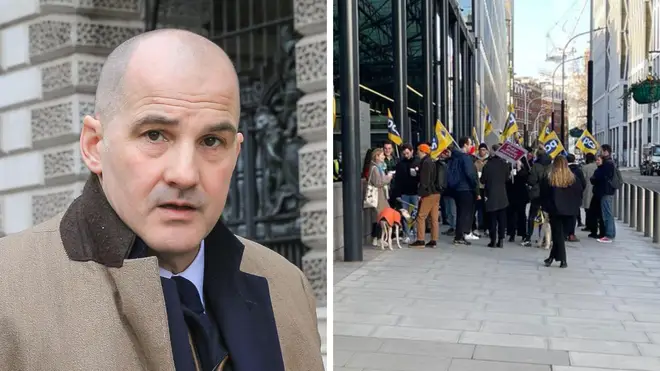 Jake Berry criticised strikes outside the Treasury