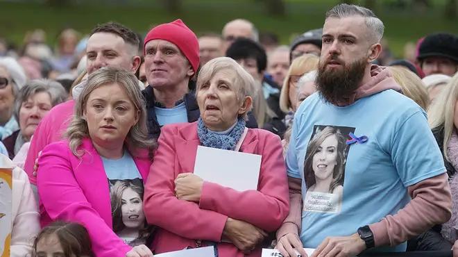 Natalie McNally's brothers, parents and cousin join women's march