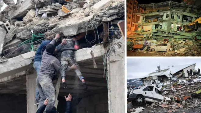 Search and rescue teams from nations including the UK raced to Syria and Turkey to assist the search for survivors of the devastating earthquake, amid fears that the death toll from the disaster could hit 10,000.
