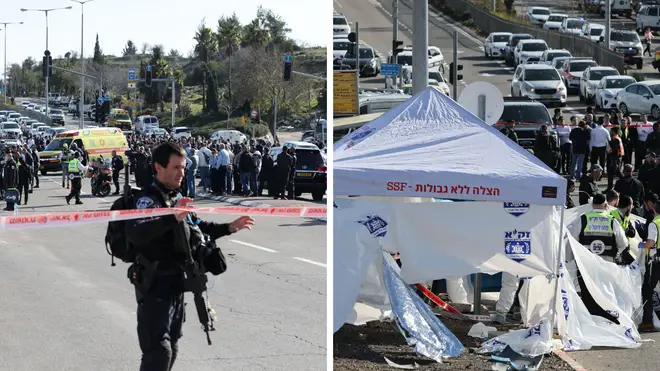 Two people have died and at least five more are injured after a car attack in Jerusalem
