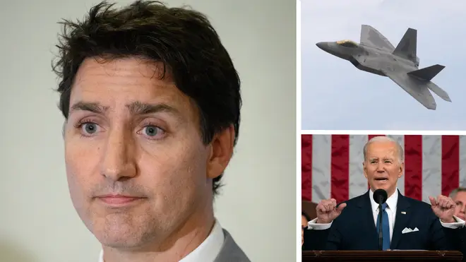 Justin Trudeau ordered a US jet to shoot down the object
