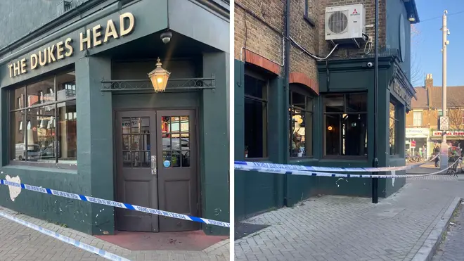 A man, 22, is fighting for his life and three other men were also injured in a stabbing at a pub in Walthamstow.