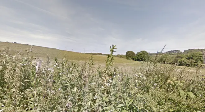 View of a field near Astley Avenue in Dover, close to the stables Henry fled from.