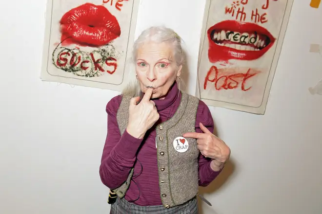 Dame Vivienne Westwood attends the Vivienne Westwood AW20/21 presentation and exhibition during London Fashion Week