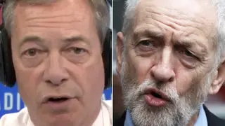 Nigel Farage said Jeremy Corbyn had a "catastrophic" week as Labour leader