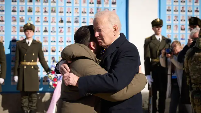Biden and Zelenskyy in Ukraine