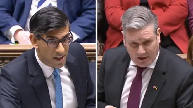 Sunak and Starmer went head-to-head in PMQs
