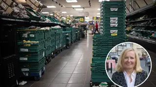 Liz Webster, from Save British Food, blamed supermarket shortages on Brexit