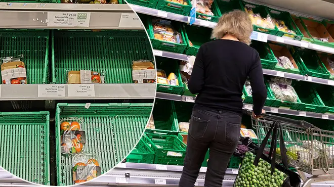 Supermarket shortages on tomatoesAlamy