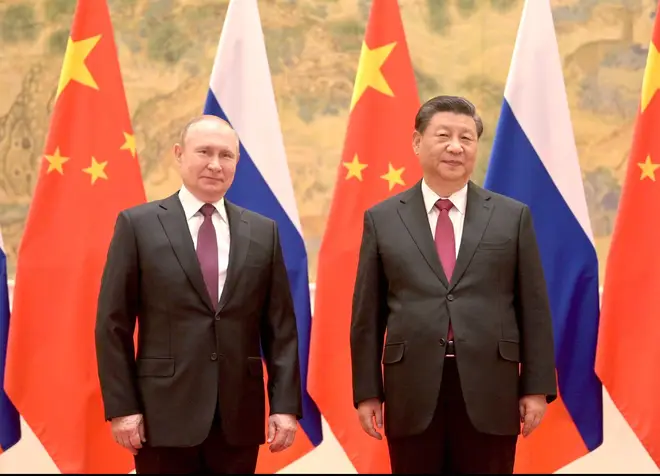 China said its relationship with Russia has "no limits" as it called for a ceasefire in Ukraine