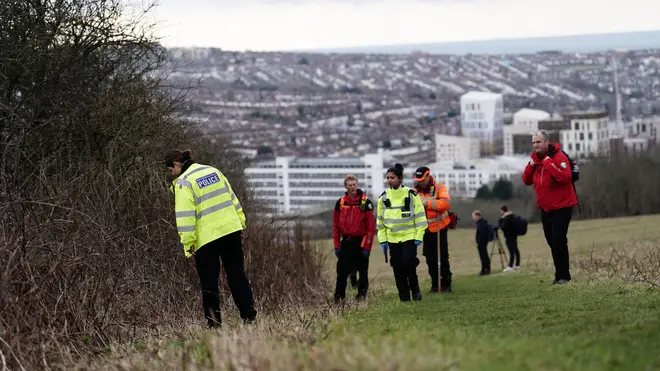 Officers found a baby's body in woodland around Brighton