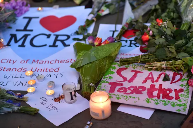 Messages and floral tributes after the attack