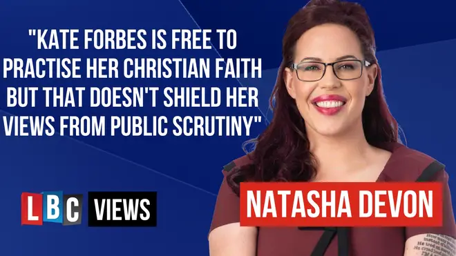 Natasha Devon argues Kate Forbes is free to practise her faith but that shouldn't shield her from scrutiny