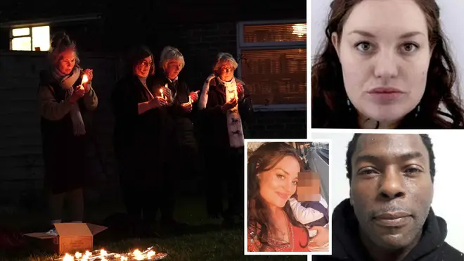A candle-lit vigil has been held for a baby found during the search for the missing child of Constance Marten and her partner Mark Gordon.