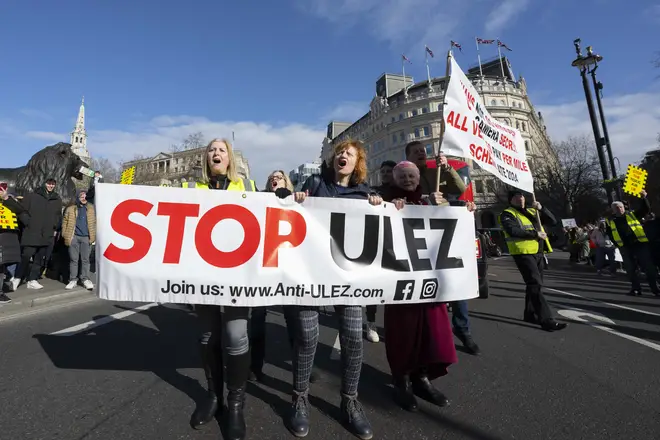 Protests taking place over the expansion of ULEZ