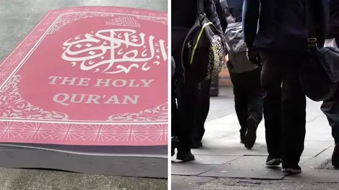The student lightly scuffed the Quran