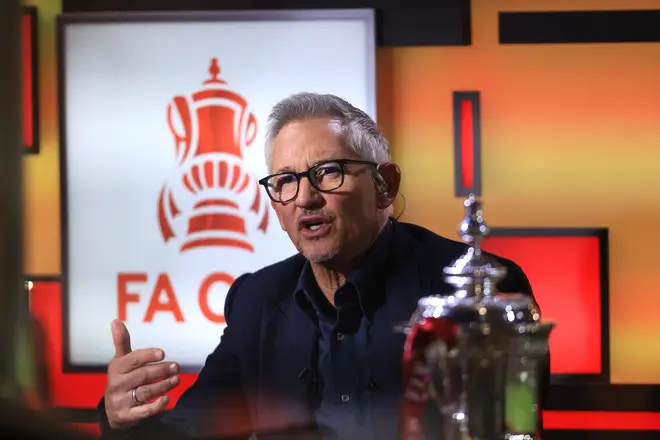 Gary Lineker during the Emirates FA Cup Third Round Replay match 