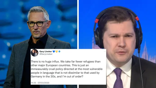 Gary Lineker has drawn criticism for comparing the language to that of Nazi Germany
