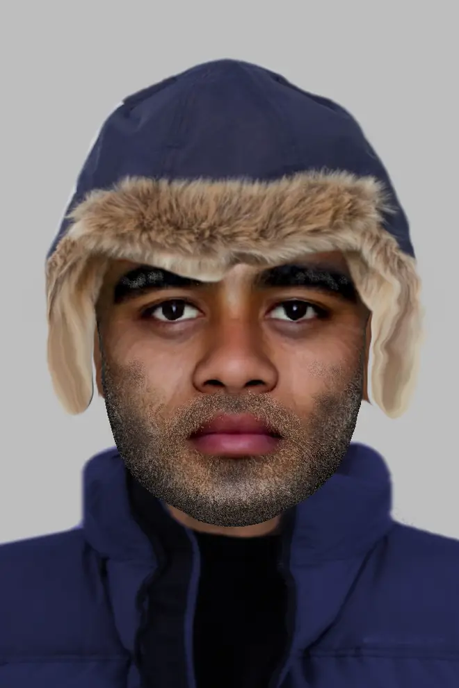 An e-fit of the man police want to speak to in connection with the incident