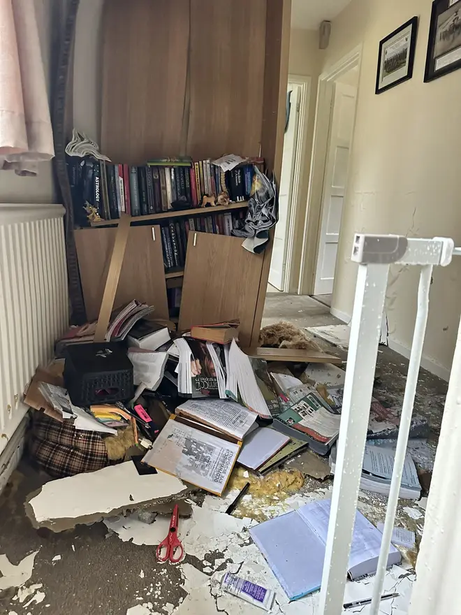 Anna, the partner of a member of the armed forces, told LBC she came home from holiday to find their house flooded.