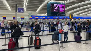 Passengers at Heathrow