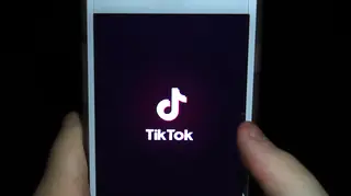 TikTok on a smartphone