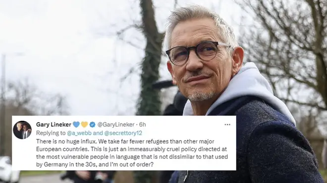 Gary Lineker believed he had 'special agreement' over refugee and immigration tweets