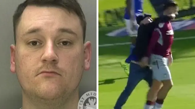 Paul Mitchell was jailed in 2019 after running onto the pitch and punching Jack Grealish