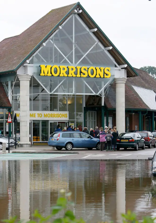 The tragic incident took place at Morrisons in Tewkesbury, Gloucestershire (pictured)