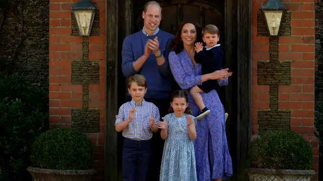 Prince William and Kate Middleton's family will process out after the King