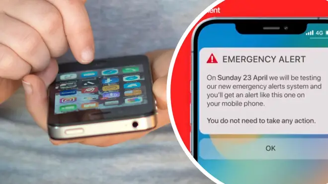 A siren-like emergency warning message will be sent to mobile phone users across the UK next month