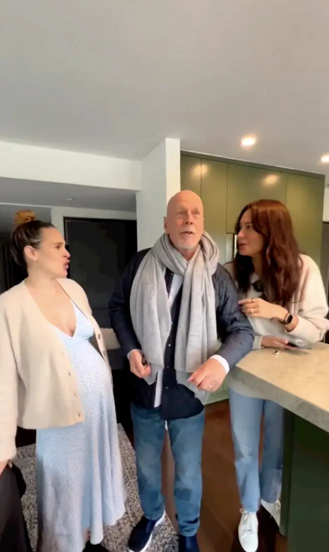Bruce Willis celebrates his 68th birthday with family