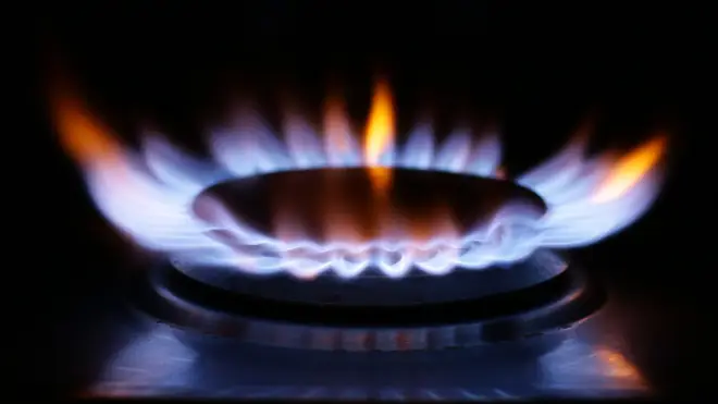 A domestic gas hob