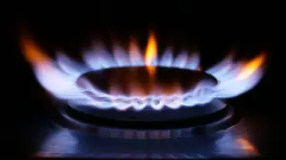 A domestic gas hob