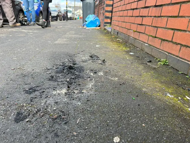 Burns on the scene in Edgbaston after a man was reportedly set on fire last night