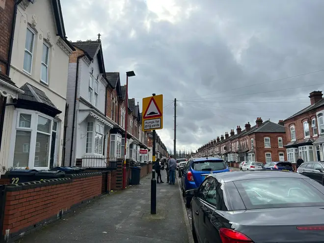 Brixham Road in Edgbaston, Birmingham, where the worshipper was set alight on his way home from a mosque